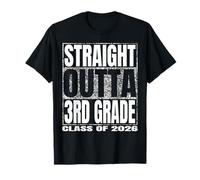 Straight Outta 3rd Grade Class 2026 Graduate Year 3rd Grade Camiseta