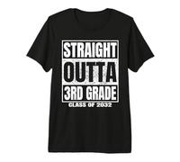 Straight Outta 3rd Grade Graduation Gifts 2032 Third Grade Camiseta Premium