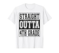 Straight Outta 4th Grade Class 2026 Boys Kids Fourth Grade Camiseta