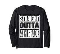 Straight Outta 4th Grade Class 2026 Graduation Fourth Grade Manga Larga