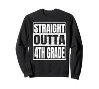 Straight Outta 4th Grade Class 2026 Graduation Fourth Grade Sudadera