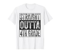 Straight Outta 4th Grade Class of 2026 Graduate Fourth Grade Camiseta