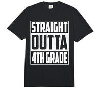 Straight Outta 4th Grade Graduation Kids Boys Fourth Grade Comfort Colors Adult Heavyweight T-Shirt