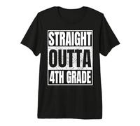 Straight Outta 4th Grade School Graduation Class 2026 Gifts Camiseta Premium