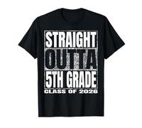 Straight Outta 5th Grade Class 2026 Graduate Year 5th Grade Camiseta