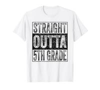 Straight Outta 5th Grade Class of 2026 Graduate Fifth Grade Camiseta