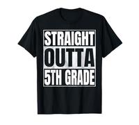 Straight Outta 5th Grade Class of 2026 Graduate Fifth Grade Camiseta