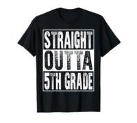 Straight Outta 5th Grade Graduate Fifth Grade Graduation Camiseta