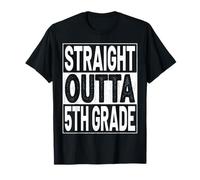 Straight Outta 5th Grade Graduation Fifth Grade Graduate Camiseta
