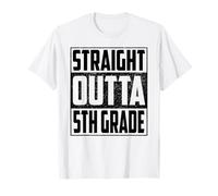 Straight Outta 5th Grade School Graduate 2026 Fifth Grade Camiseta
