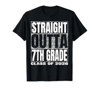 Straight Outta 7th Grade Class 2026 Graduate Year 7th Grade Camiseta