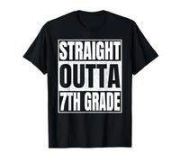 Straight Outta 7th Grade Funny Graduation 2026 Seventh Grade Camiseta