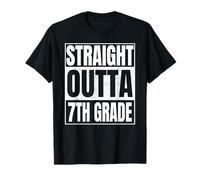 Straight Outta 7th Grade Funny Idea Class of 2026 Graduation Camiseta