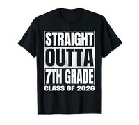 Straight Outta 7th Grade Graduate Class 2026 Seventh Grade Camiseta