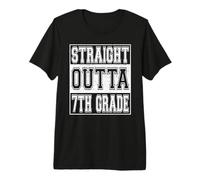 Straight Outta 7th Grade Graduation Girls Boys Seventh Grade Camiseta Premium