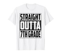 Straight Outta 7th Grade School Graduate 2026 Seventh Grade Camiseta