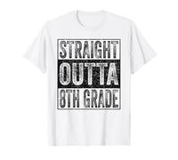 Straight Outta 8th Grade Class 2026 Graduate Eighth Grade Camiseta
