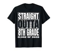 Straight Outta 8th Grade Class 2026 Graduate Year 8th Grade Camiseta