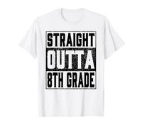 Straight Outta 8th Grade Funny 2026 Eighth Graduation Gifts Camiseta