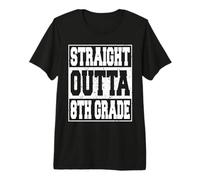 Straight Outta 8th Grade Funny 2026 Eighth Graduation Gifts Camiseta Premium