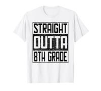 Straight Outta 8th Grade Graduate Boys & Kids Eighth Grade Camiseta