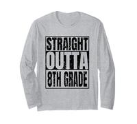 Straight Outta 8th Grade Graduation 2026 Degree Class Gifts Manga Larga