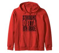 Straight Outta 8th Grade Graduation 2026 Degree Class Gifts Sudadera con Capucha