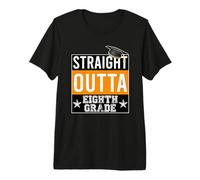 Straight Outta 8th Grade Graduation Camiseta Premium