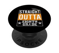 Straight Outta 8th Grade Graduation PopSockets PopGrip Adhesivo