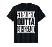 Straight Outta 8th Grade School Graduation 2026 Boys & Kids Camiseta
