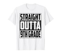 Straight Outta 9th Grade School Graduate 2026 Ninth Grade Camiseta