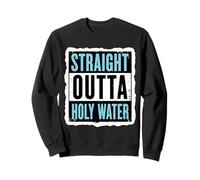 Straight Outta Bautismo cristiano de agua bendita para hombres y niños Sudadera