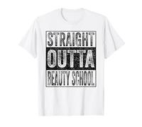 Straight Outta Beauty School Class of 2026 Graduate Funny Camiseta