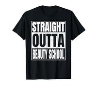 Straight Outta Beauty School Funny Class of 2026 Graduation Camiseta