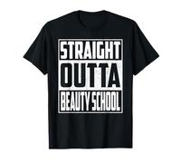 Straight Outta Beauty School Graduation Gifts 2026 Boys Kids Camiseta