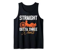 Straight Outta Bicicleta reclinada de tres ruedas Ciclismo relajado Camiseta sin Mangas
