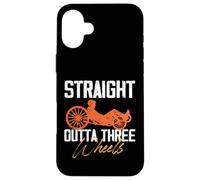 Straight Outta Bicicleta reclinada de tres ruedas Ciclismo relajado Carcasa para iPhone 16 Plus