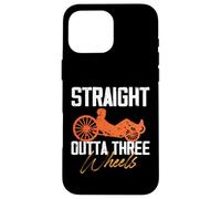Straight Outta Bicicleta reclinada de tres ruedas Ciclismo relajado Carcasa para iPhone 16 Pro Max