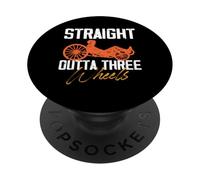 Straight Outta Bicicleta reclinada de tres ruedas Ciclismo relajado PopSockets PopGrip Adhesivo