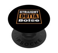 Straight Outta Boise Idaho USA Retro Envejecido Vintage PopSockets PopGrip Adhesivo