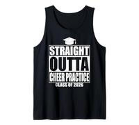 Straight Outta Cheer Practice Graduation Class 2026 Graduate Camiseta sin Mangas