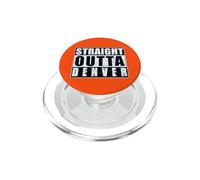 Straight Outta Denver, una Ciudad Antigua y desgastada PopSockets PopGrip para MagSafe