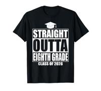 Straight Outta Eighth Grade Graduation Class 2026 8th Grade Camiseta