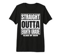 Straight Outta Eighth Grade Graduation Class 2029 8th Grade Camiseta Premium