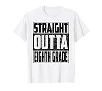 Straight Outta Eighth Grade School Graduate 2026 8th Grade Camiseta