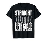 Straight Outta Fifth Grade Class 2026 Graduate Fifth Grade Camiseta