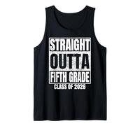 Straight Outta Fifth Grade Class 2026 Graduation 5th Grade Camiseta sin Mangas