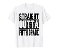 Straight Outta Fifth Grade Funny 2026 5th Graduation Gifts Camiseta