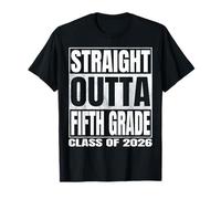 Straight Outta Fifth Grade Graduate Class of 2026 5th Grade Camiseta