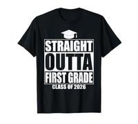 Straight Outta First Grade Graduation Class 2026 1st Grade Camiseta